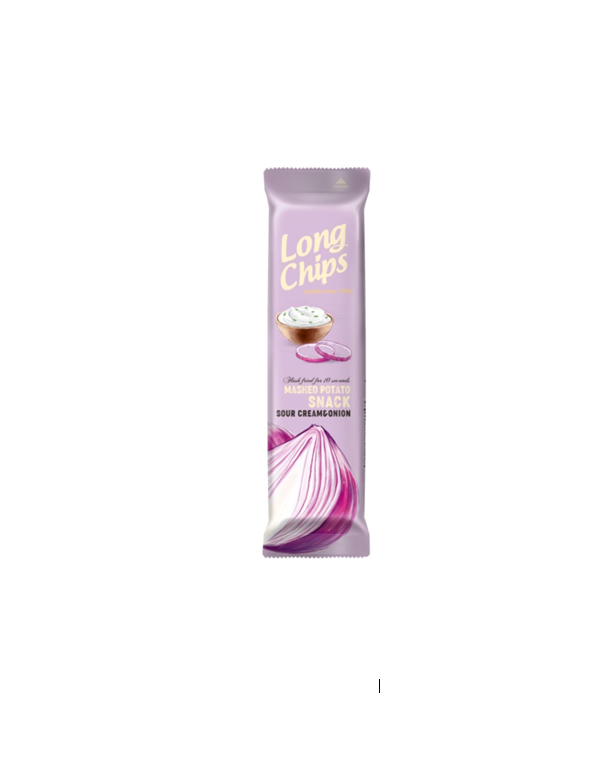 Long Chips Sour Cream & Onion Mashed Potato Snack 75GM