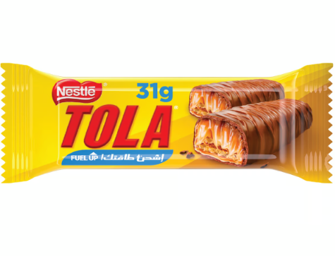Tola 2 Finger Wafer Covered with Caramel & Milk Chocolate