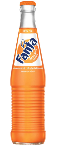 Fanta Orange Glass Bottle