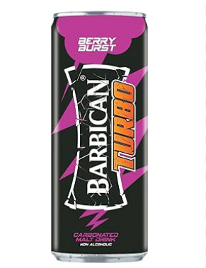 Barbican Turbo Carbonated Malt Drink Berry Bust Flavor