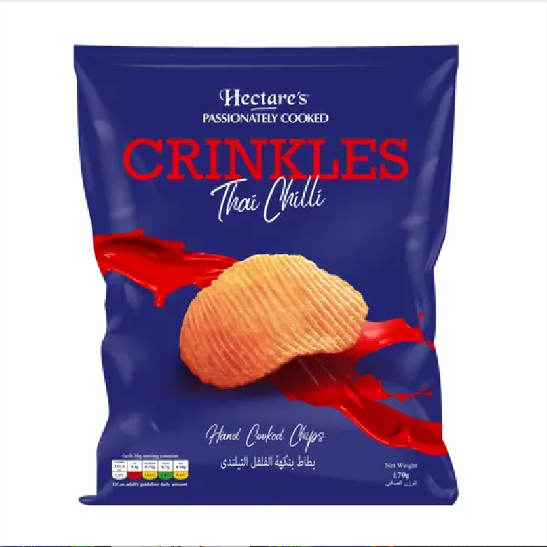  HECTARE'S PASSIONATELY COOKED CRINCKLES THAI CHILLI 70gm