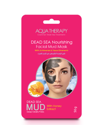 Aqua Therapy Dead Sea Nourishing Facial Mud Mask with Honey Extract - animal testing free, parabens free