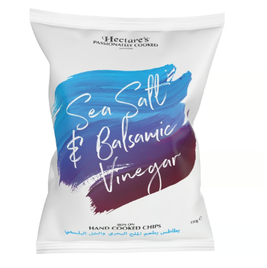 Hectare's Hand Cooked Skin-On Sea Salt & Balsamic Vinegar Potato Chips 150gm