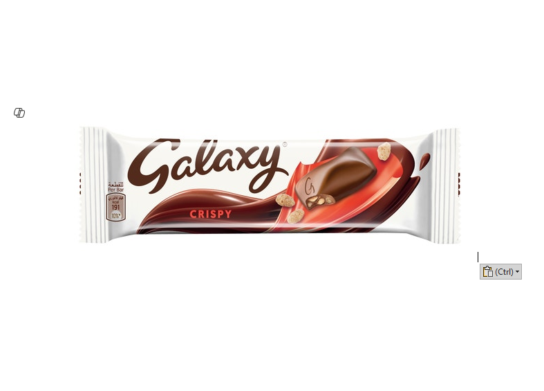Galaxy Crispy Milk Chocolate Bar with Puffed Rice Pieces 36GM