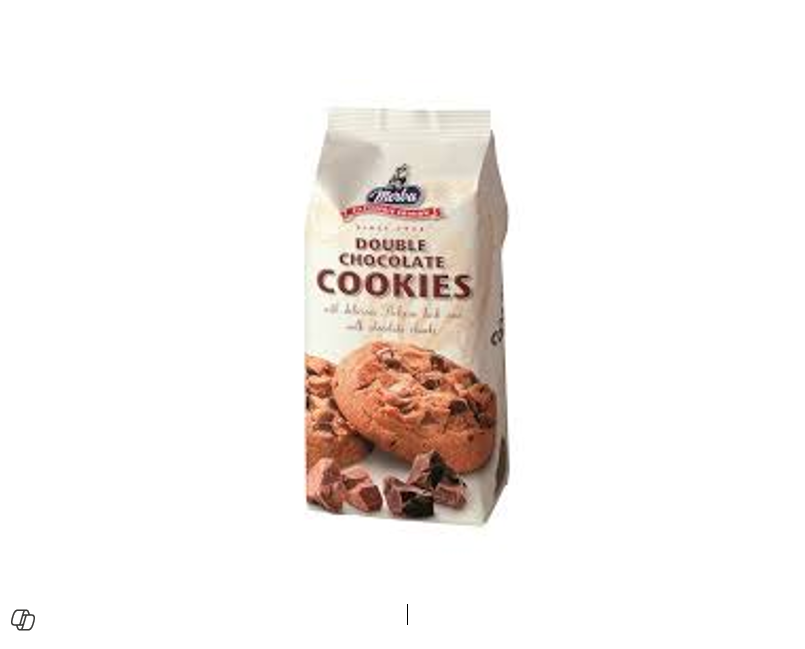 Merba Patisserie Double Chocolate Cookies with Milk Chocolate Chunks 200