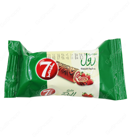 7 Days Swiss Roll Filled with Strawberry Cream