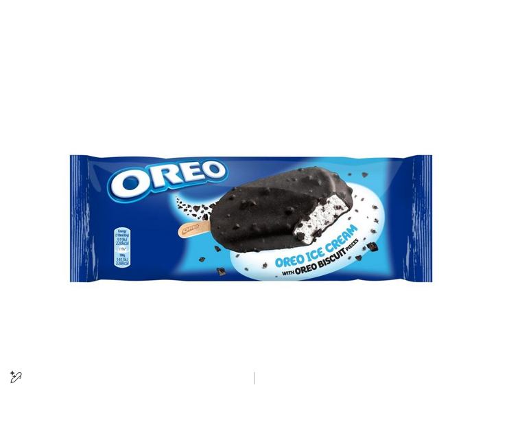 OREO VANILLA ICE CREAM STICK COATED WITH CRUSHED CHOCOLATE & COOKIES 90ML