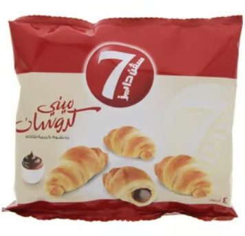 7 Days Mini Croissants Filled with Cocoa Cream (4 Pieces)