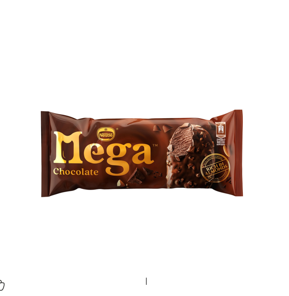 Mega Chocolate Ice Cream Stick with Almonds