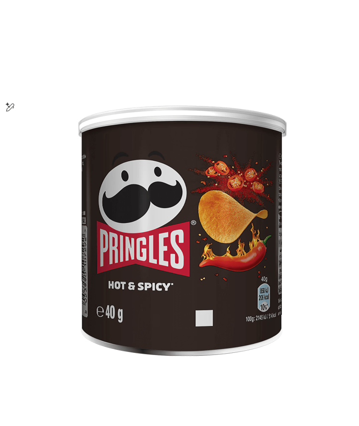 Pringles Hot & Spicy Potato Chips 40GM