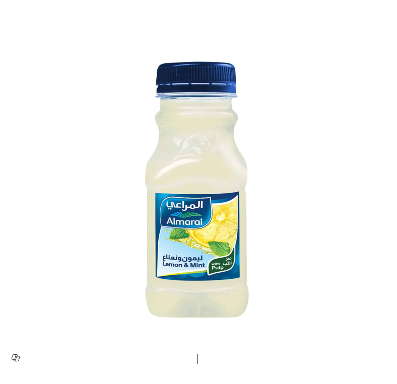 Almarai Long Life Lemon & Mint Juice with Pulp 200ml