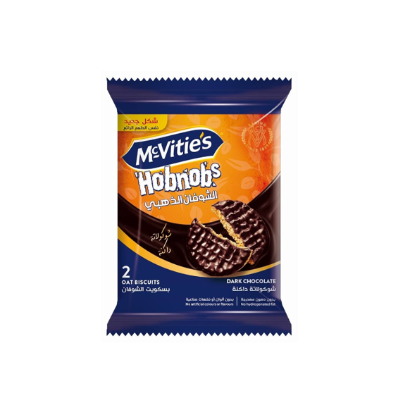McVitie's Golden Oat Biscuits Coated with Dark Chocolate (2 Pieces)