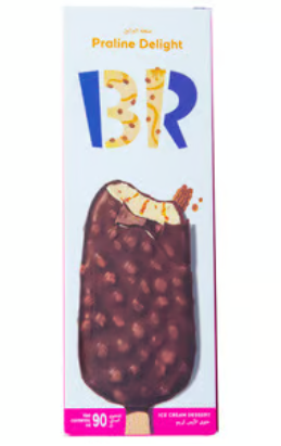 Baskin Robbins Praline Delight Ice Cream Stick - vegetarian