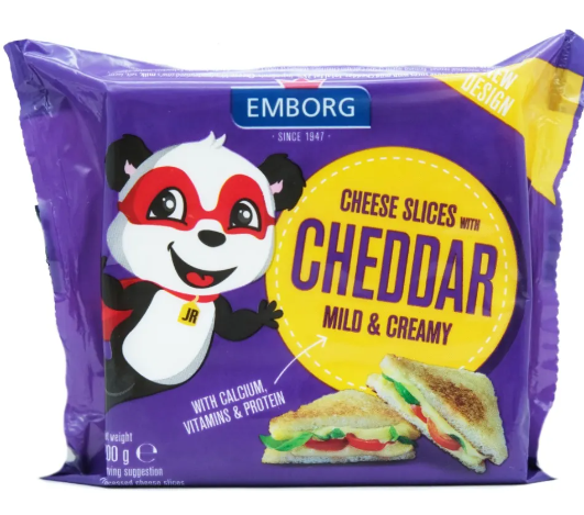 Emborg Mild & Creamy Cheddar Cheese (10 Slices)