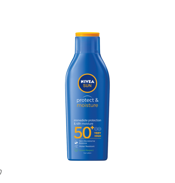 Nivea Sun Protect & Moisture Water-Resistant Sunscreen Lotion SPF50+