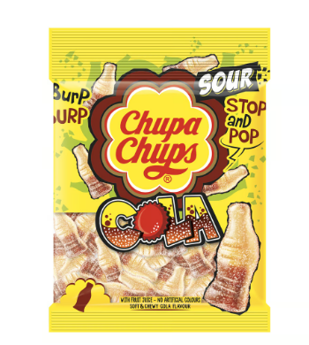 Chupa Chups Jellies Cola Flavor with Fruit Juice - artificial colors free