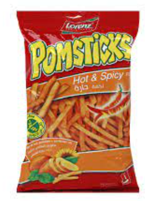 Lorenz Pomsticks Hot & Spicy Potato Sticks - gluten free