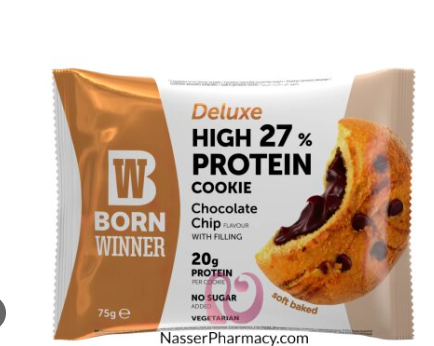 B WINNER PROTEIN COOKIE DELUXE CHOCO CHIP FILLING 75GMS