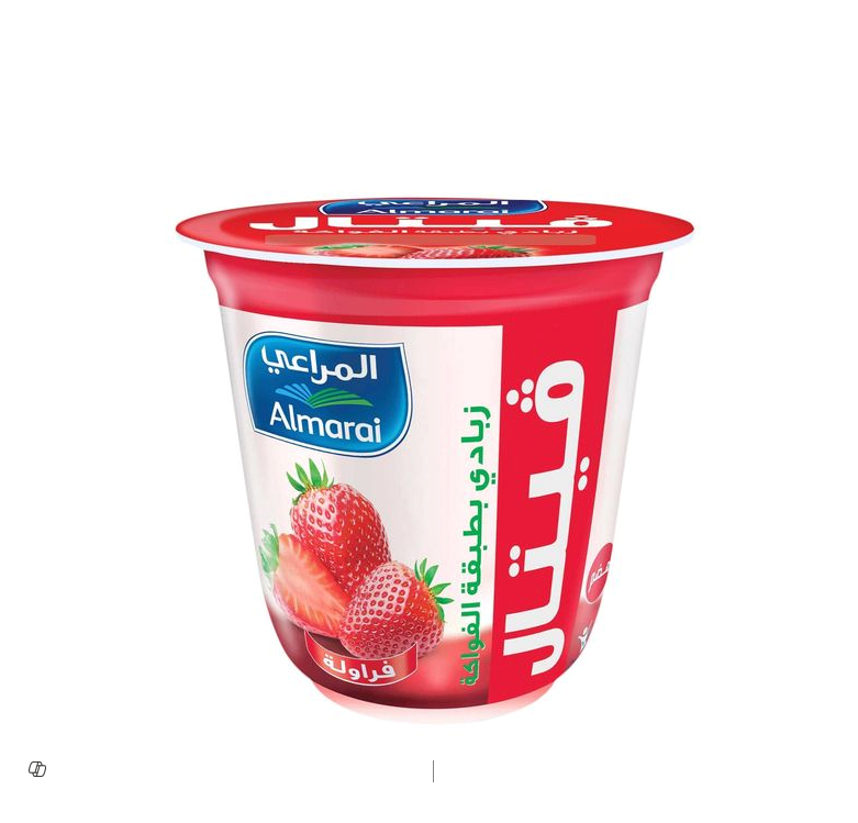 Almarai Vetal Layered Strawberry Yogurt 140GM