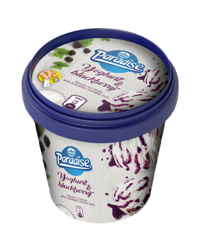 Paradise Blackberry Sauce Yogurt Ice Cream