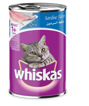 Whiskas Wet Cat Food Sardines for Adult Cats (1+ Years)