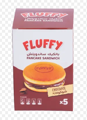 Fluffy Pancake Sandwich with Chocolate Filling