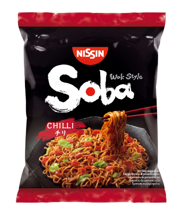 Nissin Soba Noodles Chili Flavour