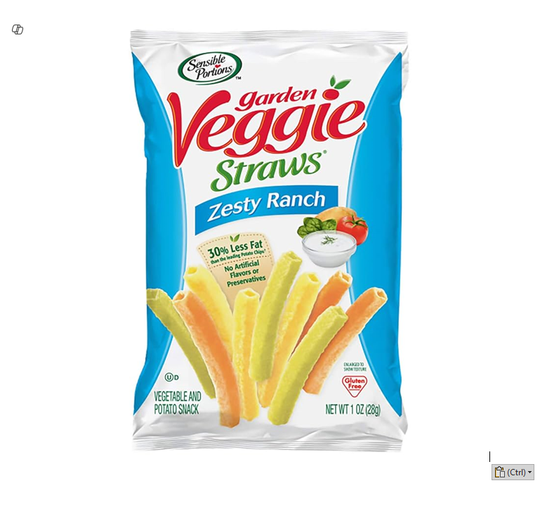 Sensible Portions Garden Veggie Wavy Chips Zesty Ranch Flavor - GMO free, gluten free, vegetarian