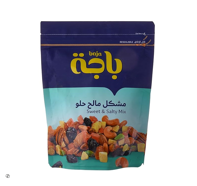 Baja Roasted Mixed Nuts & Dried Fruits Sweet & Salty Flavor 120G