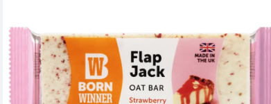 Born Winner Flapjack Oat Bar Strawberry Cheesecake Flavor
