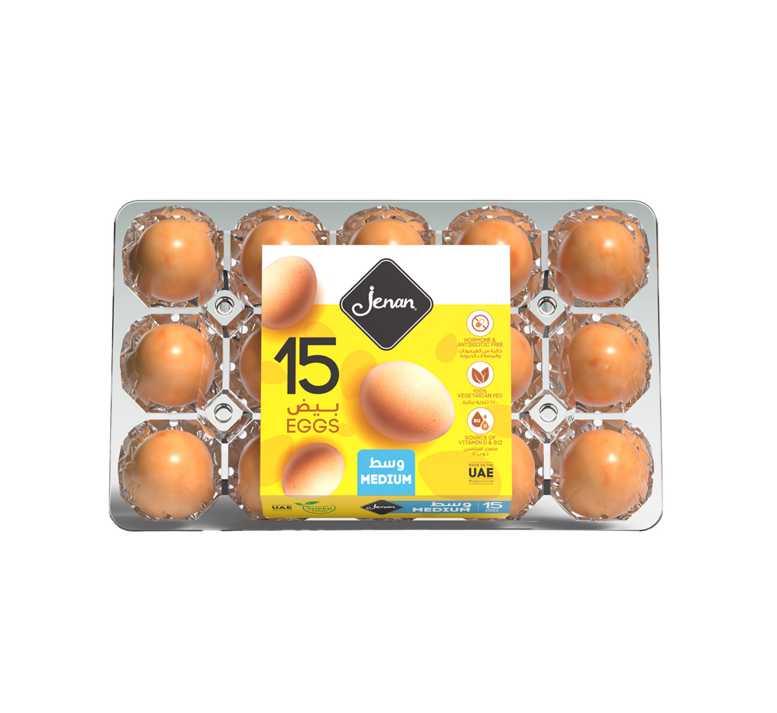 JENAN BROWN EGGS 15PCS