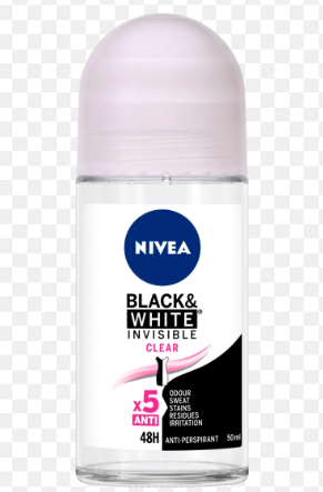 Nivea 5in1 Black & White Invisible 48H Antiperspirant Roll-On Deodorant