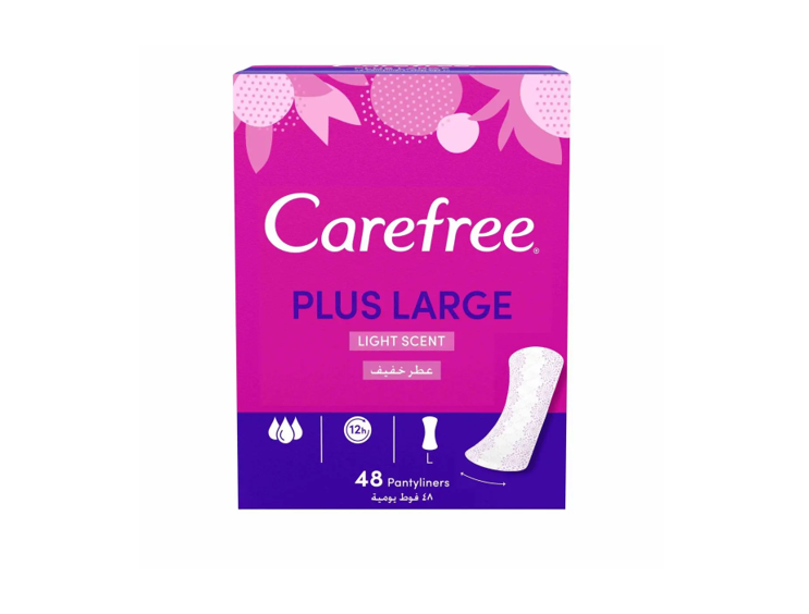 Carefree Plus Large Pantyliners Unscented 64Liners