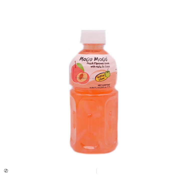 Mogu Mogu Long Life Peach Drink with Nata de Coco 320ml