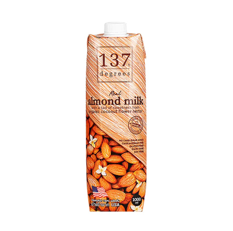 137 Degrees Real Vegan Almond Drink with Organic Coconut Flower Nectar