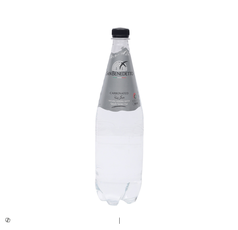 San Benedetto Sparkling Water Glass Bottle 1L