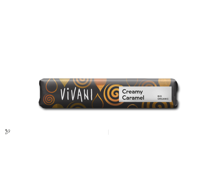 Vivani Organic Milk Chocolate Bar Filled with Caramel Cream 40GM