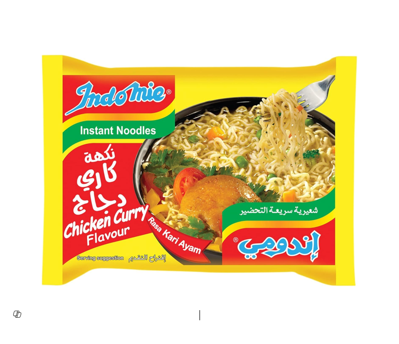 Indomie Instant Noodles Chicken Curry Flavor 75GM