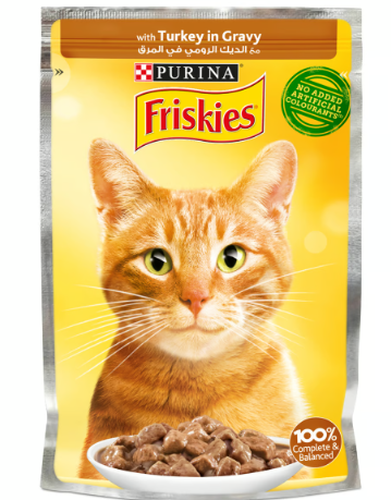 Purina Friskies Wet Cat Food with Turkey in Gravy