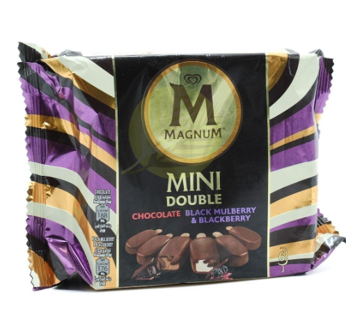Magnum Mini Ice Cream Double Chocolate with Black Mulberry & Blackberry