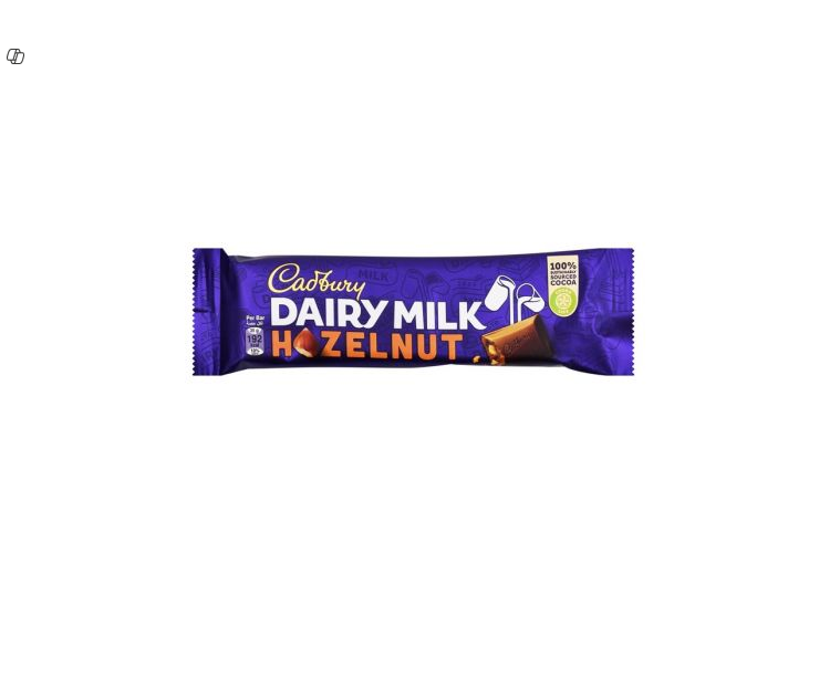 Cadbury Dairy Milk Chocolate Bar with Hazelnuts 35GM