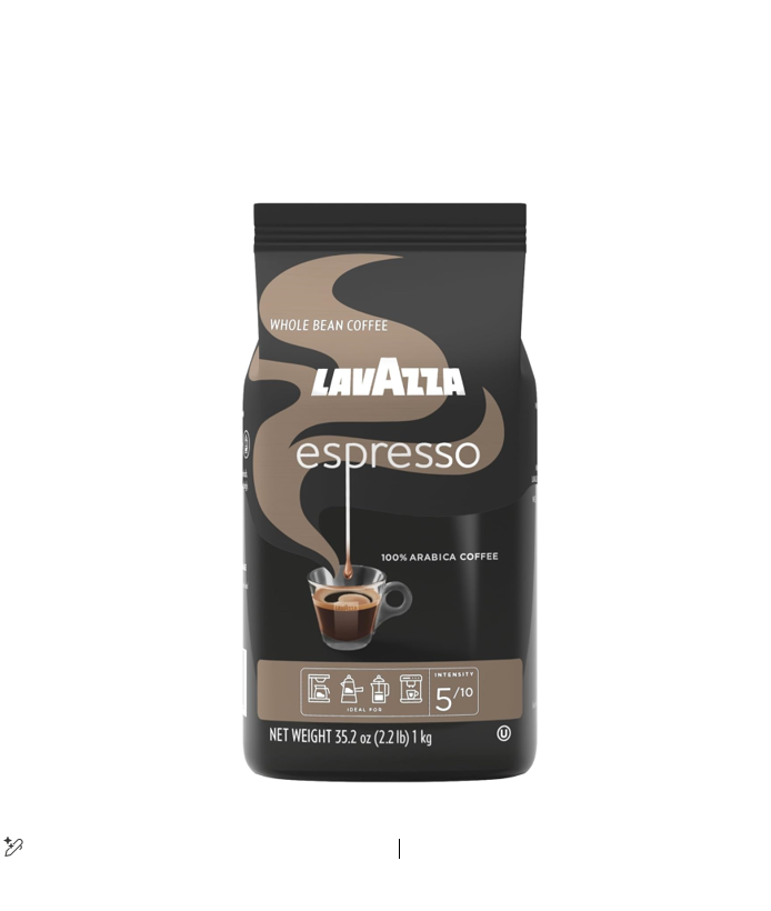 Lavazza Classico Italian Espresso Arabica Ground Coffee Beans Medium Roast 250g