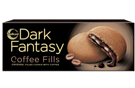 Sunfeast Dark Fantasy Cookies Filled with Chocolate Coffee Flavor (6 Pieces)