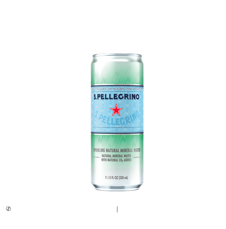 San Pellegrino Natural Carbonated Mineral Water 330ml