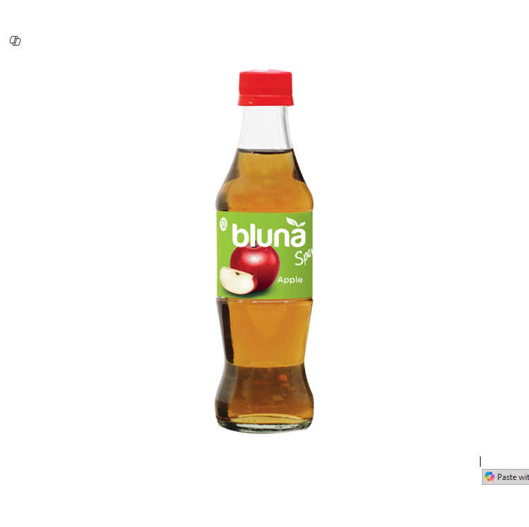 Bluna Apple Sparkling Drink Glass Bottle