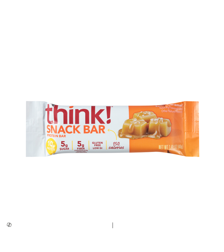 Think 10g Protein Bar Salted Caramel Flavor - gluten free, artificial sweeteners free