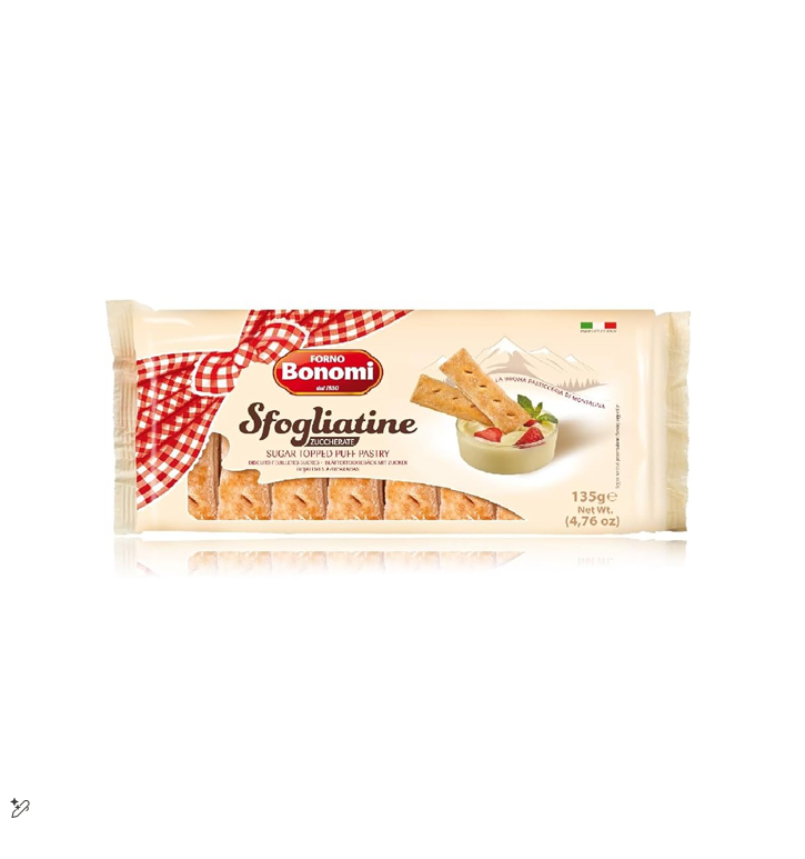 Forno Bonomi Sfogliatine Puff Pastry Topped with Sugar
