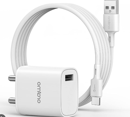 Oraimo Cannon 2 Pro 18W USB Port Wall Charger with 1m Micro USB to USB Cable - White, 3 Pin