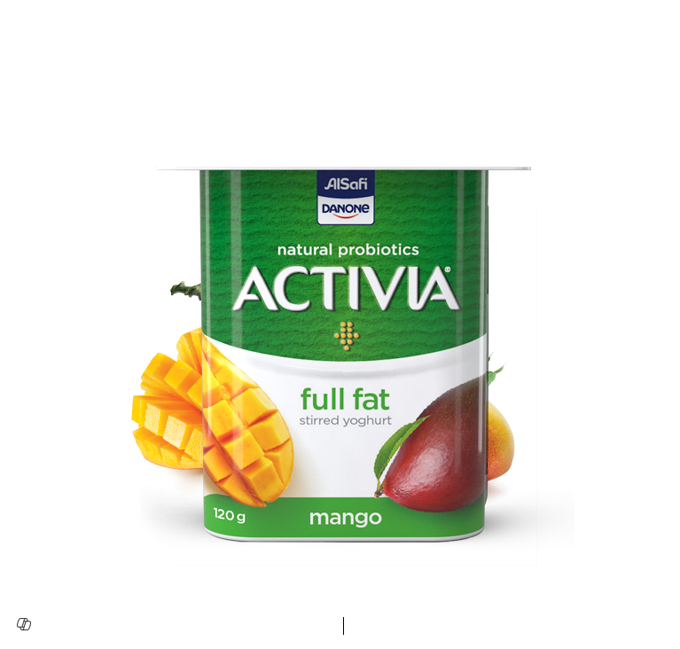 Activia Full Fat Mango Stirred Yogurt