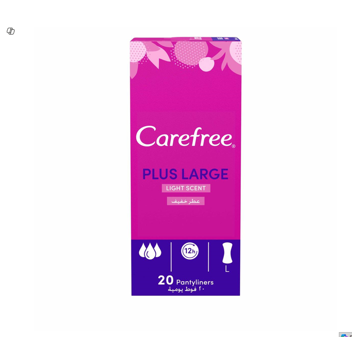 Carefree Plus Large Pantyliners Fresh Scent 20liners